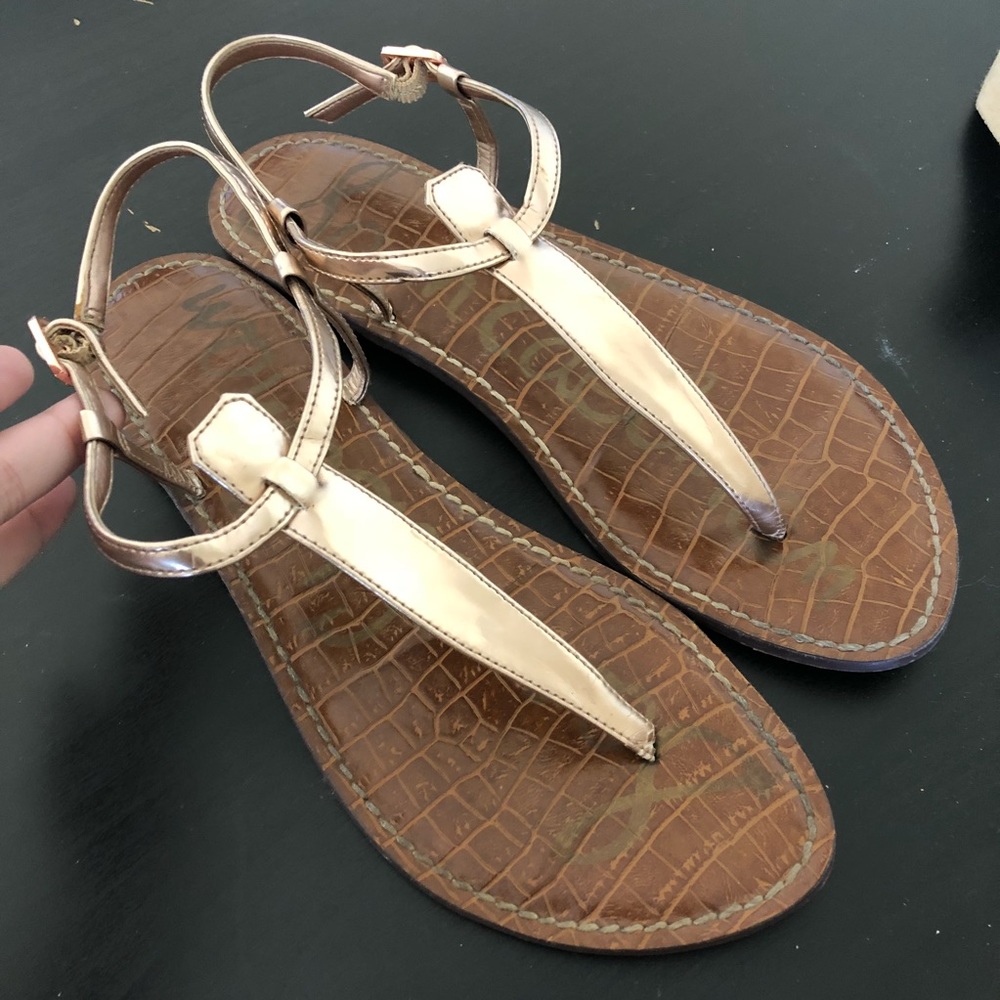 Sam Edelman “Gigi” in Rose Gold sandal